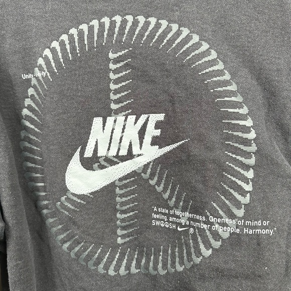 Nike Men's Unity Swoosh Ombre Acid Wash French Terry Crew Neck Size Medium - Picture 5 of 9